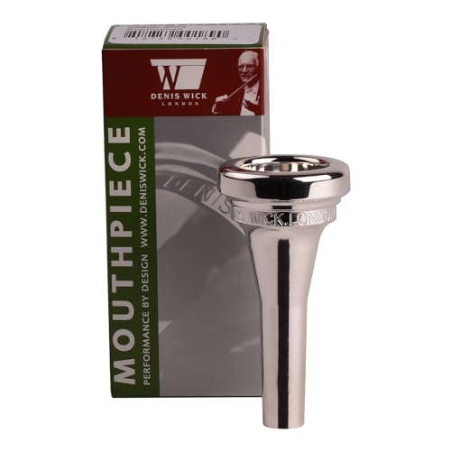 Denis Wick SM4 Euphonium Mouthpiece, Silver, B Flat, 7.38 mm Bore